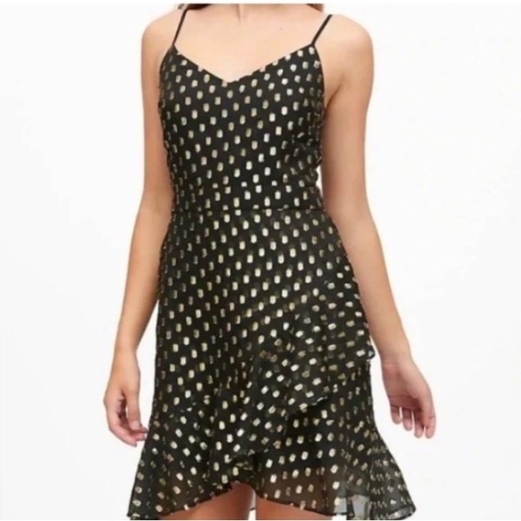 Banana Republic Gold Dot Dress (6) - Picture 2 of 11